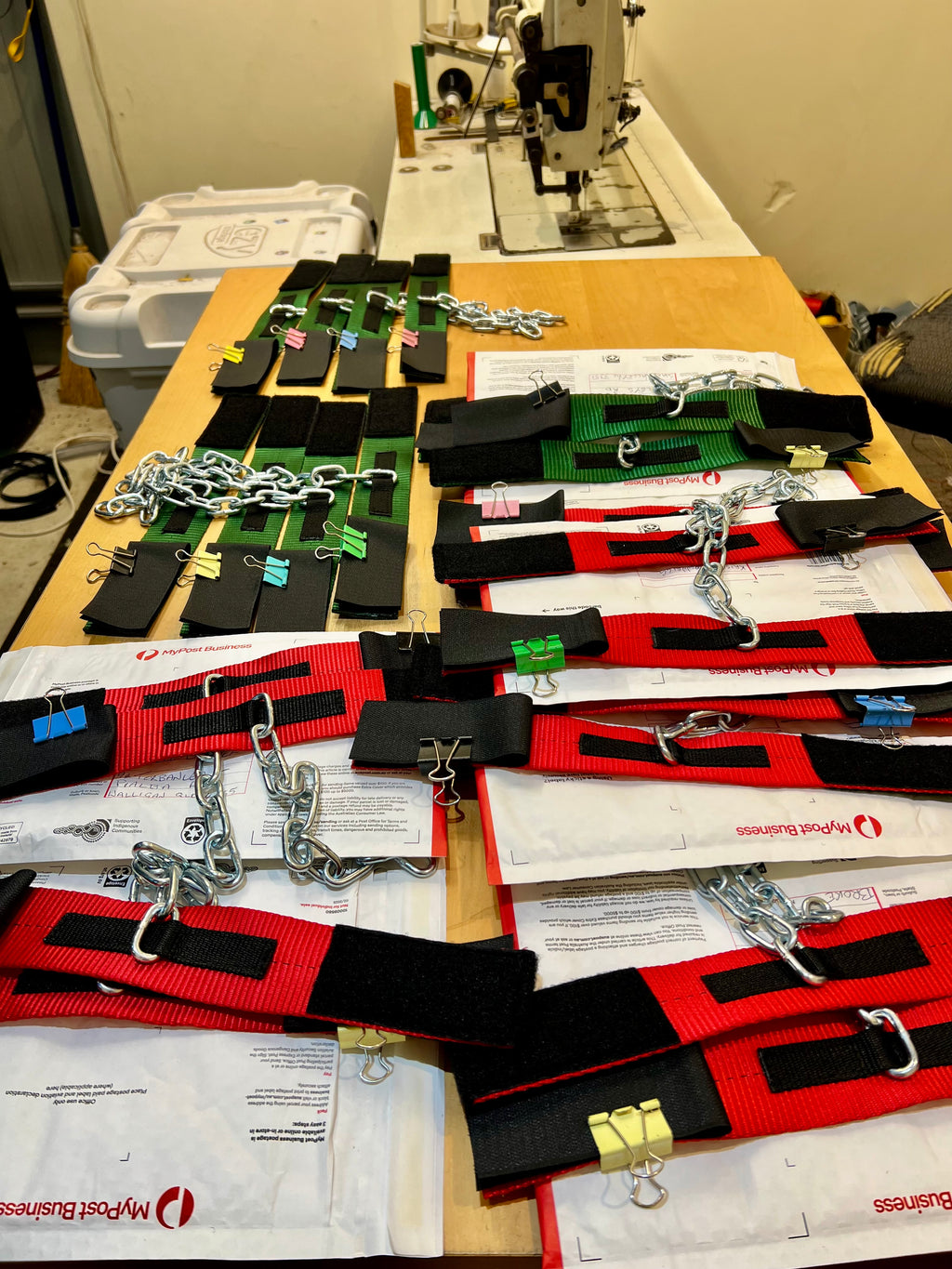 Anti pawing cuffs in assorted colours ready for production — SS SaddLeroy